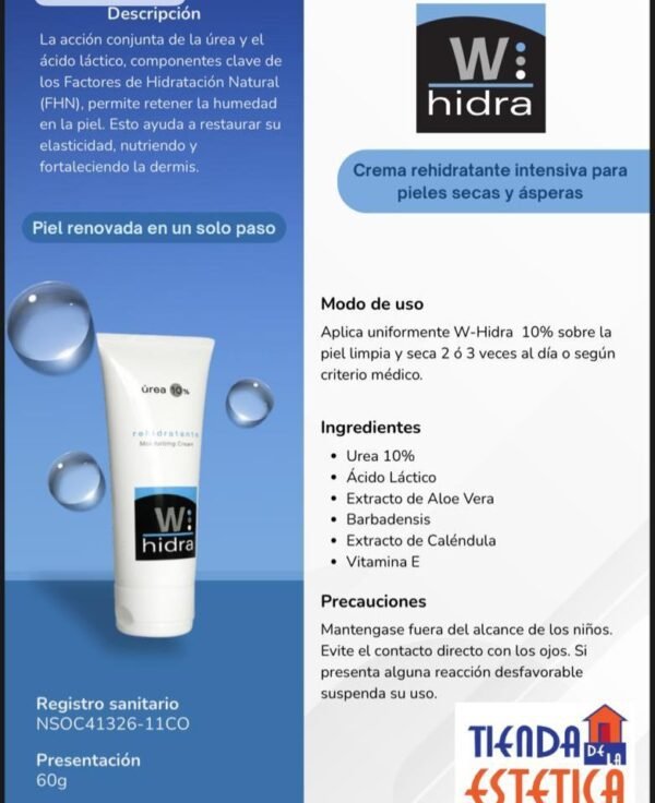 CREMA HIDRATANTE W-HIDRA ( paq x 12 unds) BELLETIQUE - Imagen 3